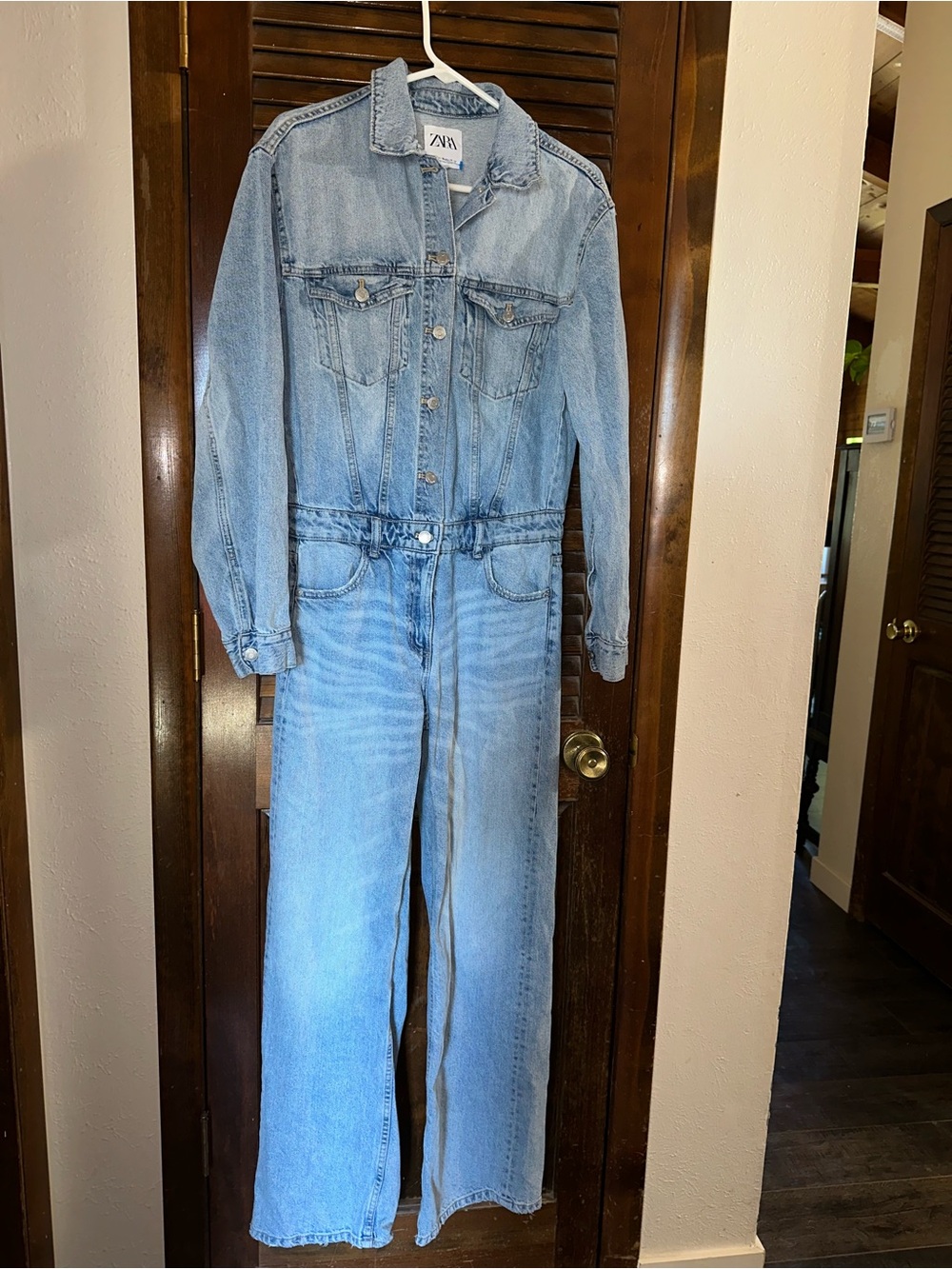 Zara Denim Jumpsuit - Picture 2 of 3